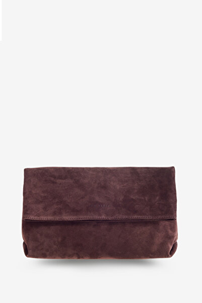 Ted Baker Acı Kahverengi Süet El Portföyü