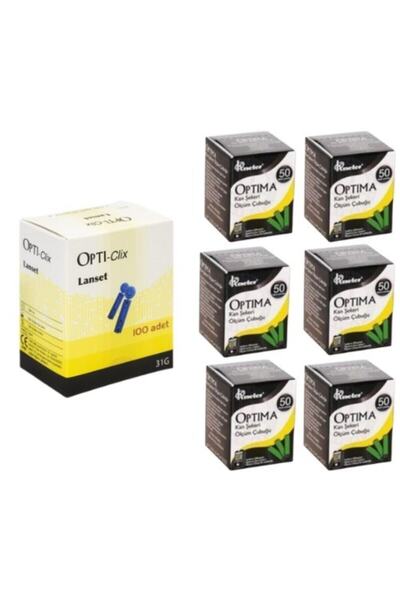 Optima KAN ŞEKER ÖLÇÜM ÇUBU 6 ADET 1 ADET DELME İGNESİ KAN ŞEKER ÖLÇÜM ÇUBU 6...