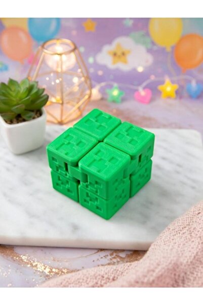 MisterionStudio مكعب فيدجيت إنفينيتي كيوب ذو تصميم بكسل - مكعب قابل للطي لتخف...