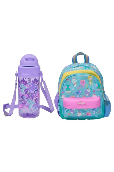 SMIGGLE طقم رياض الأطفال مكون من قطعتين - مجموعة ريدي سيت جو تيني تايني حقيبة...