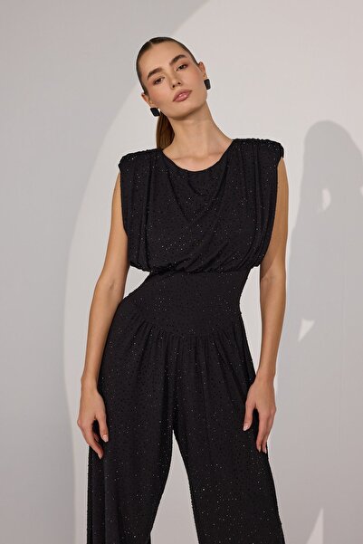 NOK İSTANBUL Diamond Elena Jumpsuit Black