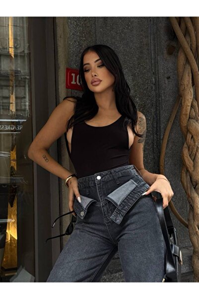 DENİKK TREND PREMIUM ΨΗΛΟΜΕΣΩΤΟ ΤΖΙΝ ΠΑΝΤΕΛΟΝΙ ΠΑΛΑΖΟ ΜΕ ΦΑΡΔΙΑ ΜΠΑΤΣΟΥΛΑ - Π...