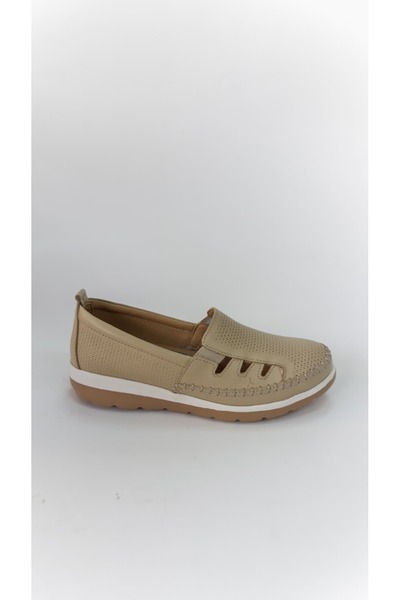 Voyager Ορθοπεδικό Mother Shoes Ελαστικό Λαστιχένια σόλα Μπεζ άνετα γυναικεία...