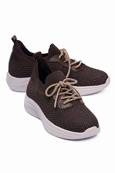 Mubiano Tricotaje pentru femei sneakerși Detalii cu sclipici ușor Talpă confo...