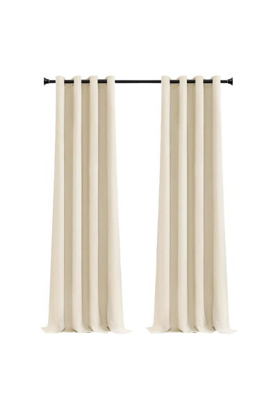 OEM MRTREES Draperii Termice Opace cu Inele, 140x280 cm, Bej, Set 2 buc