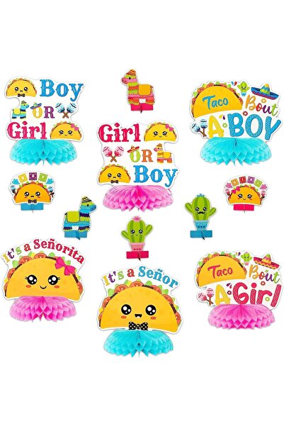 OEM Haooryx Set Decoratiuni Baby Shower - Taco - mărime 12 piese - Multicolor...