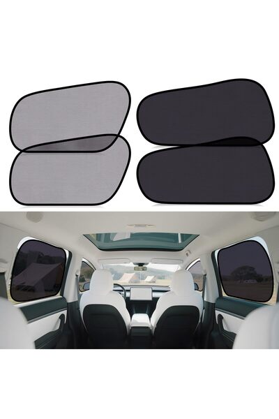 OEM Tesla Parasolar Auto - Model Y 2021-2025 - mărime Geamuri - Negru - Prote...