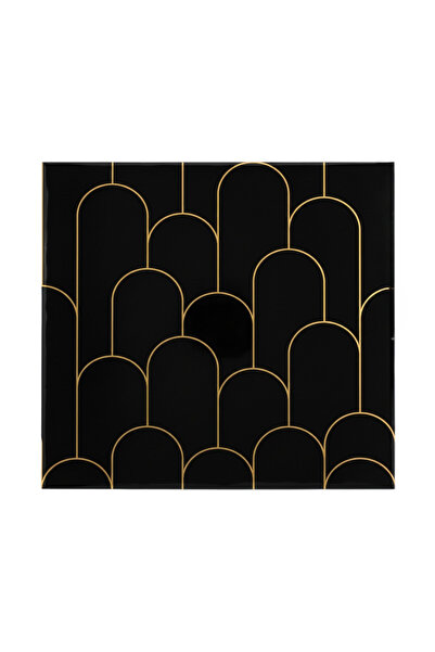 OEM Yullpaper Plăci Autocolante Vinil Negru PVC 30x30 cm 10 Buc Tapet Bucătărie