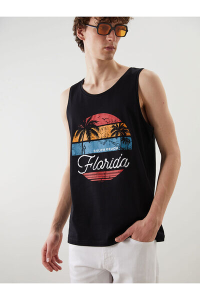 LC Waikiki Tricou fără mâneci pentru bărbați Özmarka New Season Florida cu im...