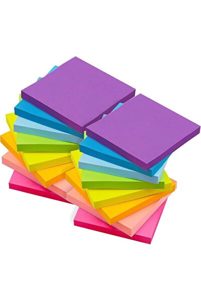 OEM Set Note Autocolante - 1600 Foi - mărime 76x76 mm - Mix Culori Post-it Bi...