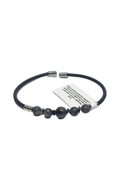 Janti Jtss26Blk1734 Stainless Steel Bracelet with Silicone Coating, Labradori...