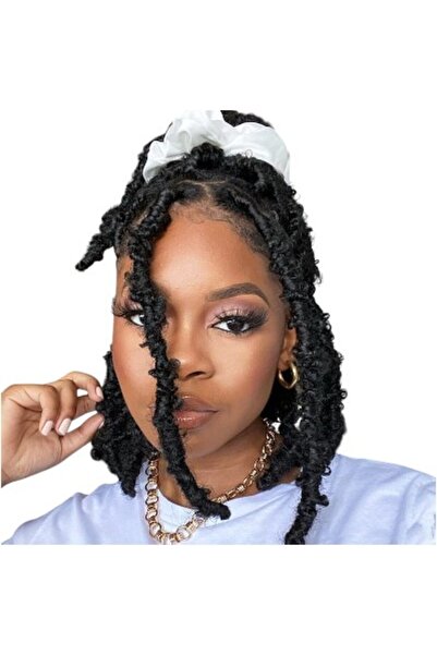 OEM Leeven Extensii de Par - Butterfly Locs - marime 30cm - Negru Sintetic - ...