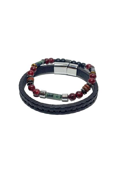 Janti Jtss26Blk1703 Genuine De Leather Rom Coated Stainless Metal Lock Herita...