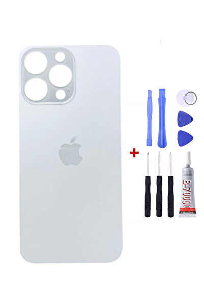 Yedcom Iphone 14 PRO Beyaz Arka Cam Kapak Arka Pil Kapağı