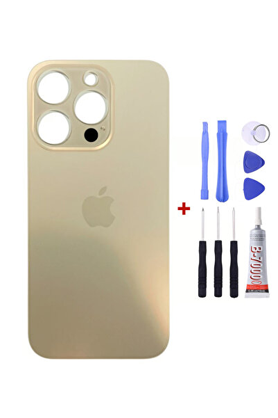Yedcom Iphone 14 PRO MAX Gold Arka Cam Kapak Arka Pil Kapağı