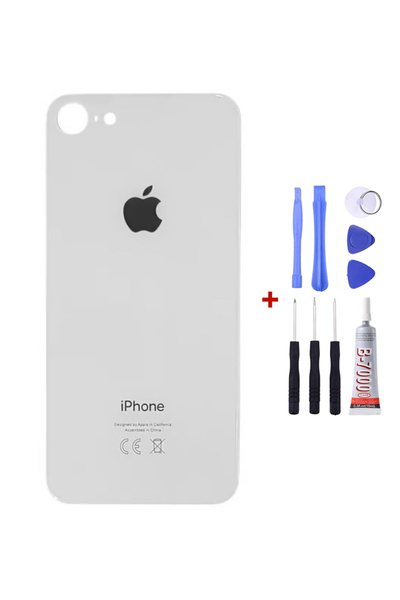 Yedcom Iphone SE 2020 Beyaz Arka Cam Kapak Arka Pil Kapağı