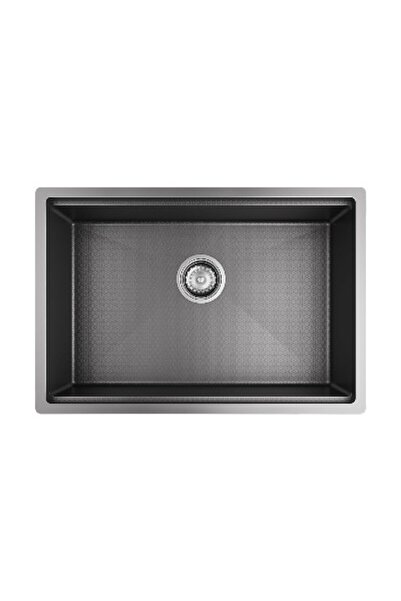 OEM Torva Chiuvetă Monobloc - mărime 64x44 cm - Negru Nano Oțel Inoxidabil - ...