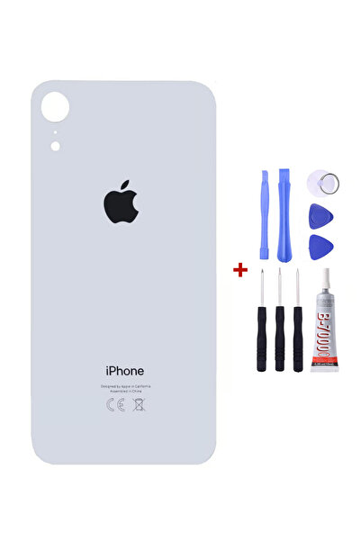 Yedcom Iphone XR Beyaz Arka Cam Kapak Arka Pil Kapağı
