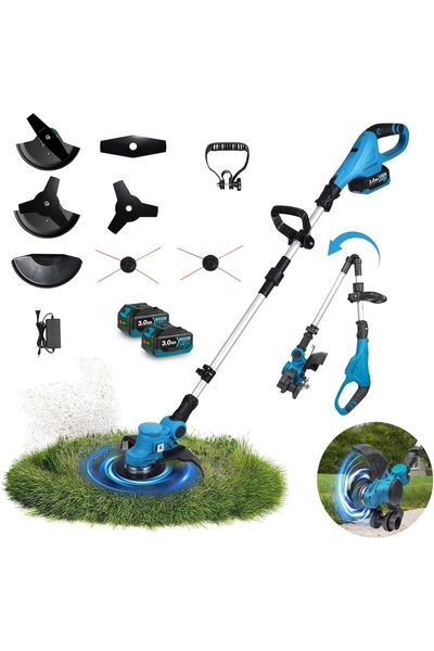 OEM Yofidra Motocoasă Electrică - 254mm - mărime 3000 mAh - Negru Albastru - ...