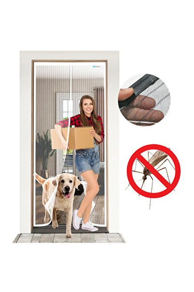 OEM Plasa de tantari magnetica Premium, 90x200 cm, Alb, Perdea insecte balcon