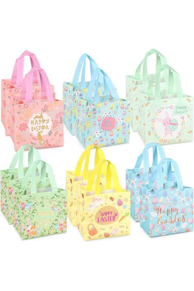 OEM Aviski Set Pungi de Paste - 12 Bucati - marime 21x20x15cm - Textil - Cado...