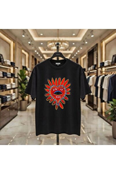 playwear Vivada Vila 2026 Summer Season Printed %100 Cotton Oversized Loose F...