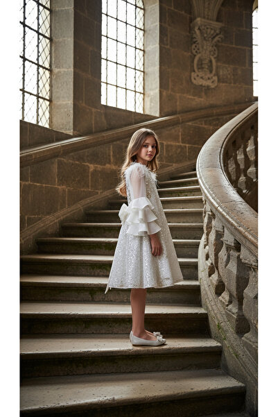 Lindissima Payetli Kız Çocuk Abiye Elbise,Özel Gün, Düğün, Davet, Mezuniyet