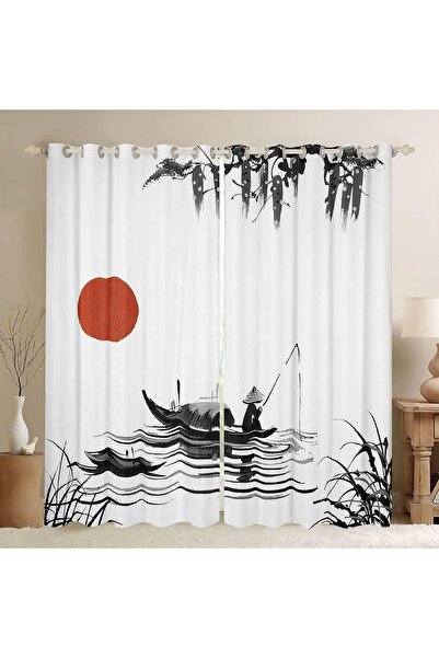 OEM Loussiesd Perdele Japoneze - Ukiyoe Hokusai - mărime 132x228 cm - Multico...