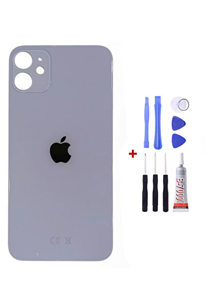 Yedcom Iphone 11 Mor Arka Cam Kapak Arka Pil Kapağı