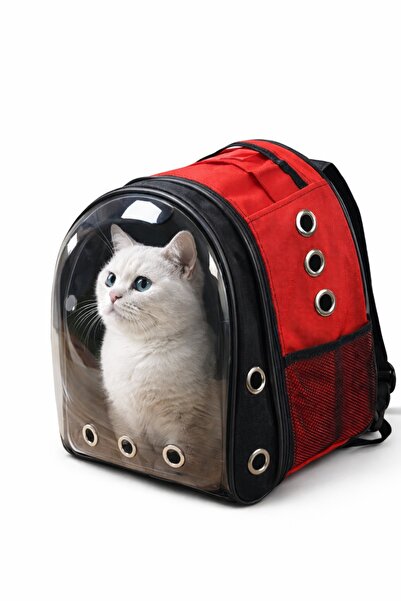 PHENORA Şık Tasarım Kedi Taşıma Çantası Şeffaf Kedi Köpek Evcil Hayvan Taşıma...