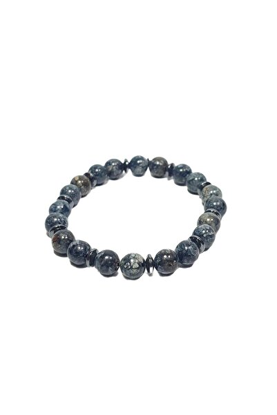 Janti Jtss26Blk1743 Ceyt and Hematite Natural Stone Bracelet