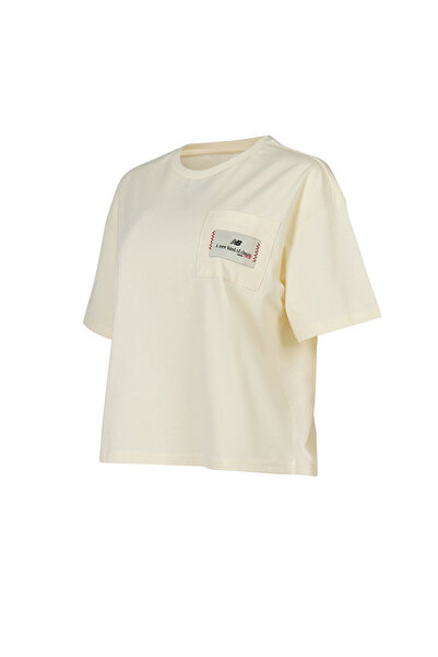 New Balance WNT1605 Bej Kadın Tişört