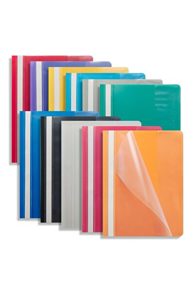 OEM Foshisy Project Folder - Set of 12 Pieces - A4 size - Colored Plastic - D...