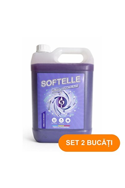softelle SET 2 BUCĂȚI - Detergent lichid de rufe cu aromă de lavandă, 5L parf...