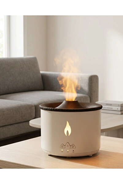 CT STONES Υγραντήρας υπερήχων για αρωματοθεραπεία με εφέ φλόγας, αθόρυβη λειτ...