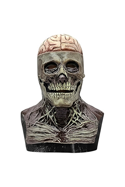 OEM Halloween Mască Craniu - Zombie - mărime Universală - Latex - Maxilar Mob...