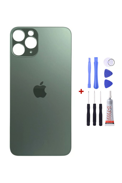 Yedcom Iphone 11 PRO Yeşil Arka Cam Kapak Arka Pil Kapağı