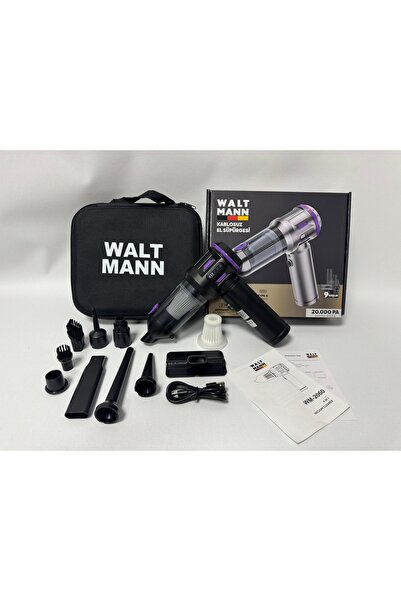 WaltMann 20.000 PA YENİ MODEL ARAÇ İÇİ SÜPÜRGE DİJİTAL GÖSTERGELİ IŞIKLI MODE...