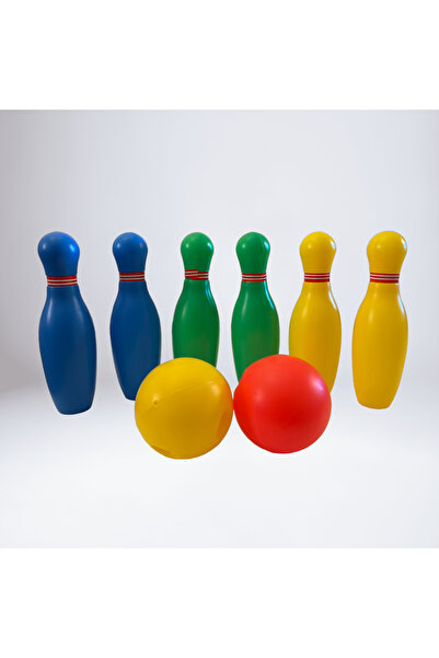 Universul Jucăriilor Set bowling pentru copii cu 6 popice si 2 bile, joc bowl...