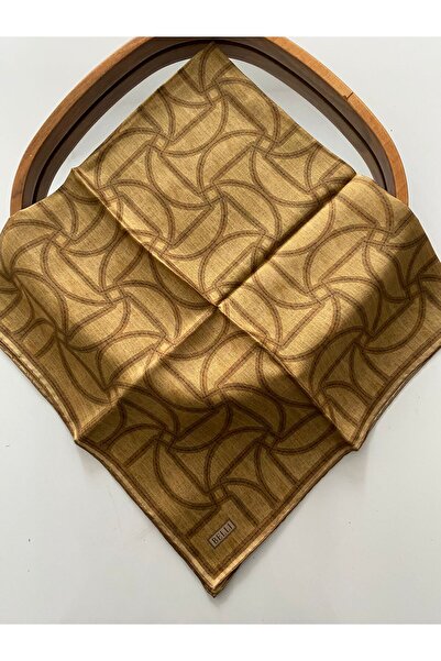 Belli Eșarfă din mătase twill cu model cușcă