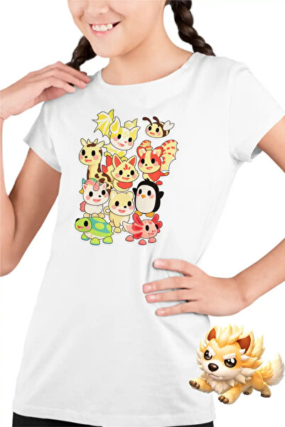 OEM Tricou Copii Fete Roblox Adopt Me Cute Pets