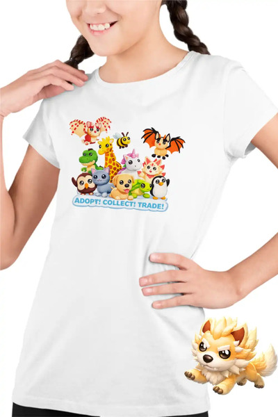 OEM Tricou Copii Fete Adopt Me Legendary Dragons Roblox