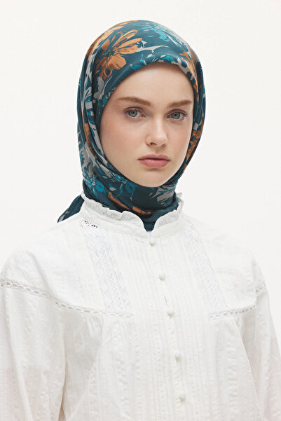 Emproyal Floral Pattern Velune Scarf