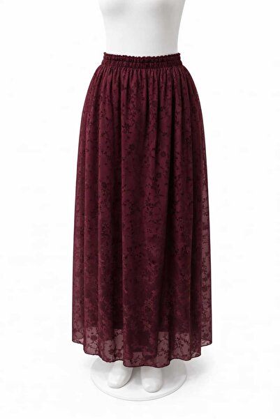 Nihomall20 FUSTĂ K curea cu imprimeu flock, căptușită cu material textil tul ...