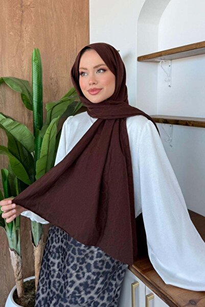 Hazamoda bumbac pachete Crash Şal Acı Kahve