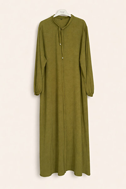 fariza tekstil Büyük beden aerobin kumaş cepli ferace (1 beden küçük tercih e...