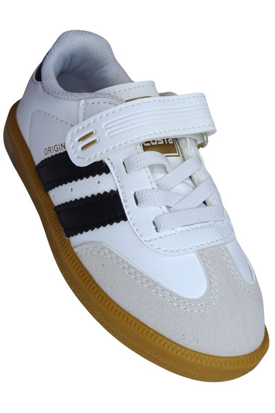 Costa (26-30) Children's Lighted Velcro Shoes Suede Detailed Non-Slip Sole Da...