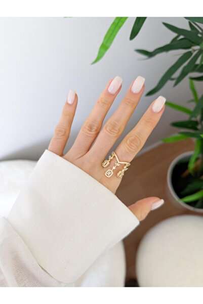 Venus Design Steel 3 Stone Ring (Adjustable)