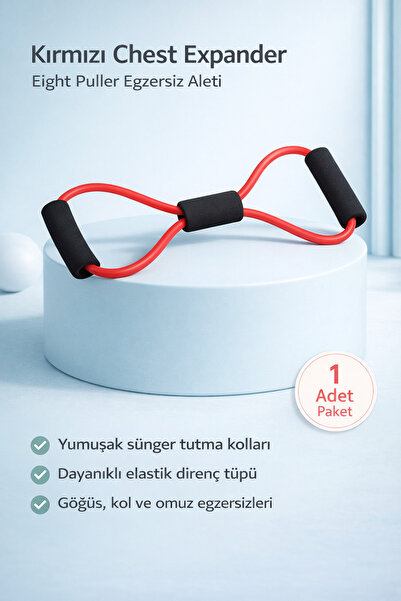 GUS Company Kırmızı Direnç Lastiği (8 Şeklinde Egzersiz Lastiği)