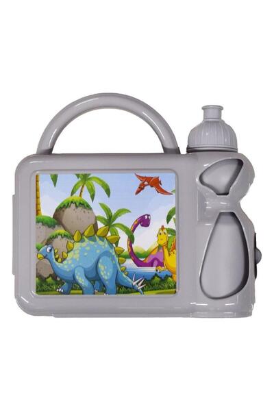 abnturk Dinozor Temalı Çocuk Beslenme Çantası ve Suluk Seti - Okul Öncesi ve ...